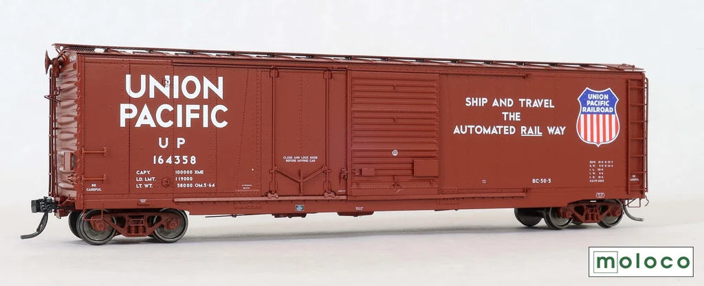 MOL75052-03 Moloco HO 50' Boxcar -- UP #164358