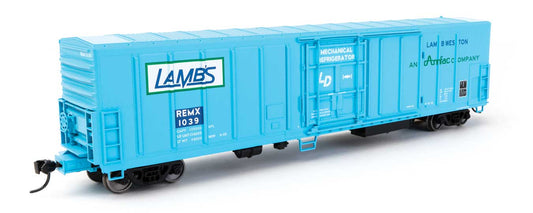 910-3987 WalthersMainline 57' Mechanical Reefer - Ready to Run -- Lamb Weston REMX #1039