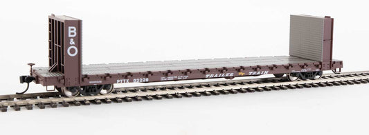 910-5813 Walthers HO 60'PS Bulkhead Flatcar -- B&O #92228